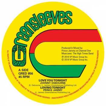 LP Johnny Osbourne: Love You Tonight / Purify Your Heart