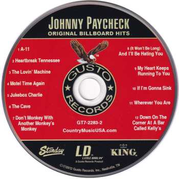 2CD Johnny Paycheck: 2 For The Price Of 1: Original Billboard Hits / 17 Number 1's Gospel Collection