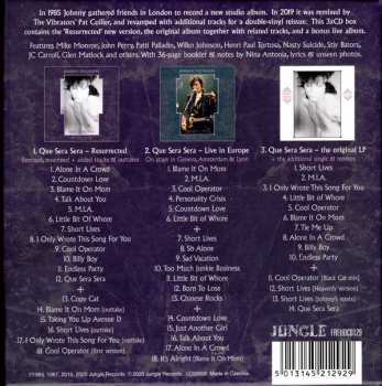 3CD/Dobozkészlet Johnny Thunders: Que Sera, Sera (Resurrected) DLX