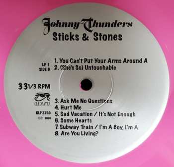2LP Johnny Thunders: Sticks & Stones: The Lost Album LTD | CLR