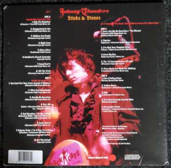 2LP Johnny Thunders: Sticks & Stones: The Lost Album LTD | CLR