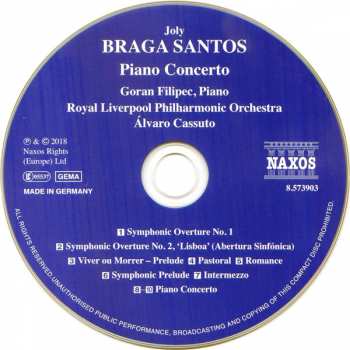 CD Royal Liverpool Philharmonic Orchestra: Piano Concerto • Symphonic Overtures Nos. 1 And 2