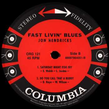 2LP Jon Hendricks: Fast Livin' Blues LTD | NUM