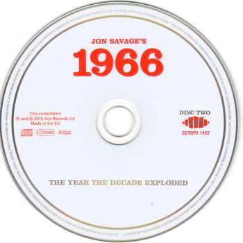 2CD Jon Savage: Jon Savage’s 1966 (The Year The Decade Exploded)