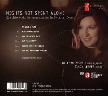 CD Simon Lepper: Nights Not Spent Alone: Complete Works For Mezzo-soprano By Jonathan Dove
