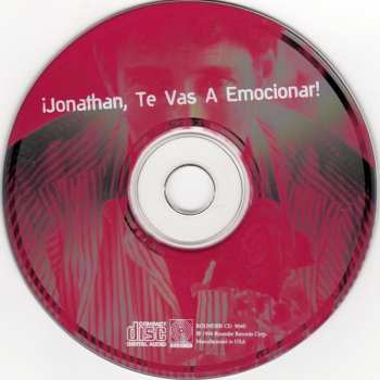 CD Jonathan Richman: ¡Jonathan, Te Vas A Emocionar!