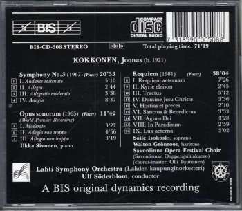 CD Soile Isokoski: Symphony No.3 • Opus Sonorum • Requiem