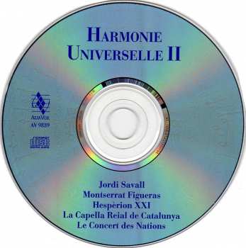 CD Jordi Savall: Harmonie Universelle II (Portrait Alia Vox 2001-2004)