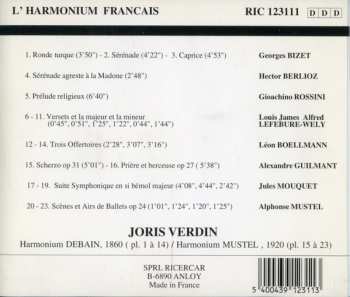 CD Joris Verdin: L' Harmonium Francais