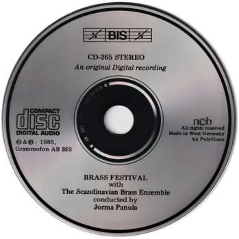 CD Jorma Panula: Brass Festival With The Scandinavian Brass Ensemble Conducted By Jorma Panula