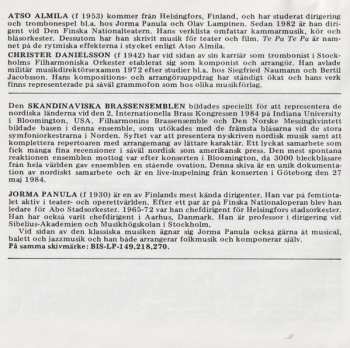 CD Jorma Panula: Brass Festival With The Scandinavian Brass Ensemble Conducted By Jorma Panula