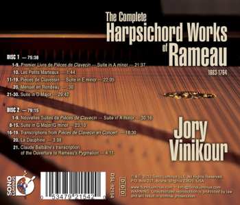 2CD Jory Vinikour: The Complete Harpsichord Works Of Rameau