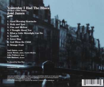 CD José James: Yesterday I Had The Blues: The Music Of Billie Holiday