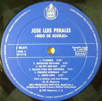 LP José Luis Perales: Nido De Águilas