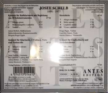 CD Josef Schelb: Bassklarinetten-Konzert / Klarinetten-Quintett / Streichtrio / Englishhorn-Konzert