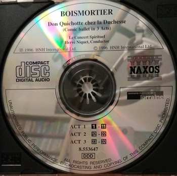 CD Hervé Niquet: Don Quichotte Chez La Duchesse (Comic Ballet In Three Acts)