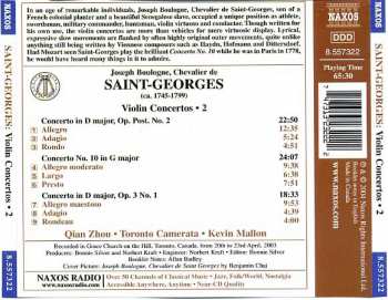 CD Kevin Mallon: Violin Concertos • 2 / Concerto In D Major, Op. Post. No. 2 / Concerto No. 10 In G Major / Concerto In D Major, Op. 3 No. 1