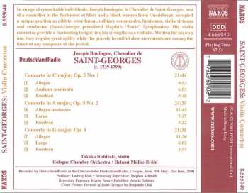 CD Kölner Kammerorchester: Violin Concertos / Concerto In C Major, Op. 5 No. 1 / Concerto In A Major, Op. 5 No. 2 / Concerto In G Major, Op. 8