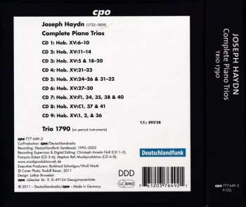 9CD/Dobozkészlet Joseph Haydn: Complete Piano Trios