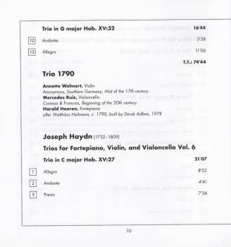 9CD/Dobozkészlet Joseph Haydn: Complete Piano Trios