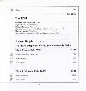 9CD/Dobozkészlet Joseph Haydn: Complete Piano Trios