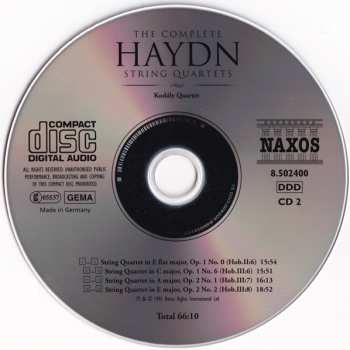 25CD/Dobozkészlet Joseph Haydn: The Complete String Quartets