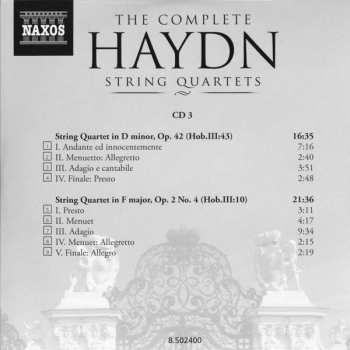 25CD/Dobozkészlet Joseph Haydn: The Complete String Quartets