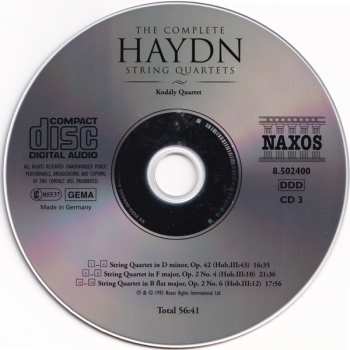 25CD/Dobozkészlet Joseph Haydn: The Complete String Quartets