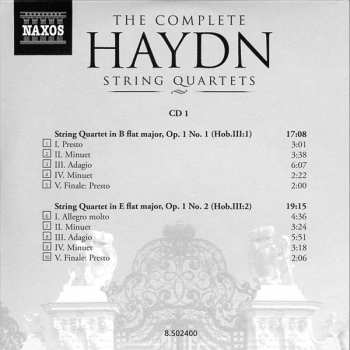 25CD/Dobozkészlet Joseph Haydn: The Complete String Quartets