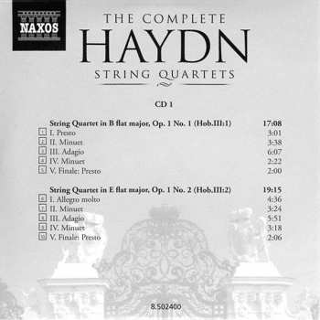 25CD/Dobozkészlet Joseph Haydn: The Complete String Quartets