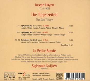 CD Joseph Haydn: Die Tageszeiten - Symphonies No. 6, 7, 8 - Le Matin - Le Midi _ Le Soir