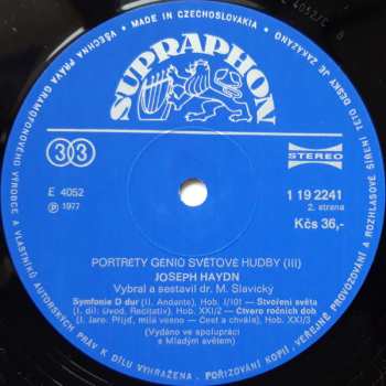 2LP/Dobozkészlet Joseph Haydn: Géniové Světové Hudby III. (2xLP + BOX)