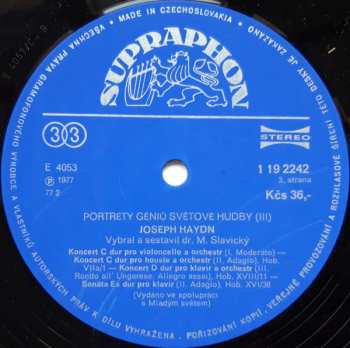 2LP/Dobozkészlet Joseph Haydn: Géniové Světové Hudby III. (2xLP + BOX)