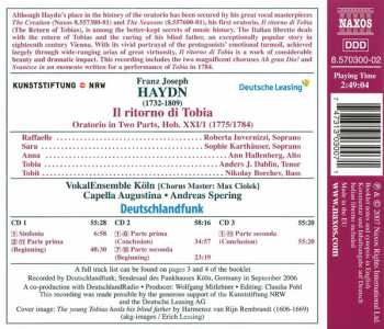 3CD Joseph Haydn: Il Ritorno Di Tobia (Oratorio In Two Parts)