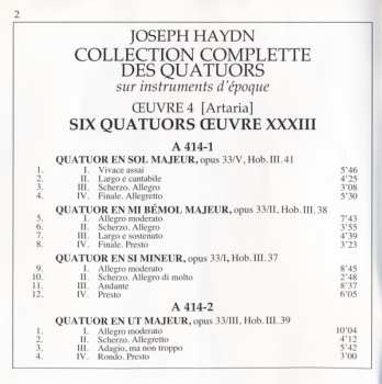2CD Joseph Haydn: Les Quatuors Œuvres 33 & 42