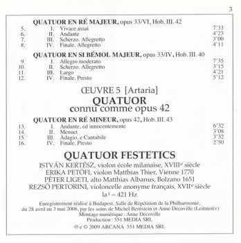 2CD Joseph Haydn: Les Quatuors Œuvres 33 & 42