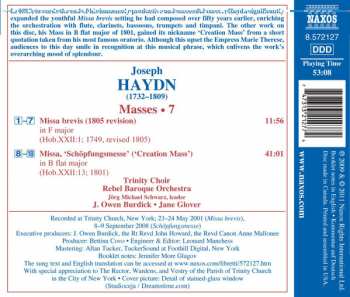CD Joseph Haydn: Missa Brevis (1805 Revision) • Creation Mass (Schöpfungsmesse)