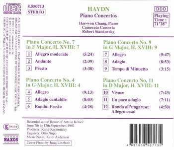 CD Joseph Haydn: Piano Concertos (Nos. 4, 7, 9 And 11)