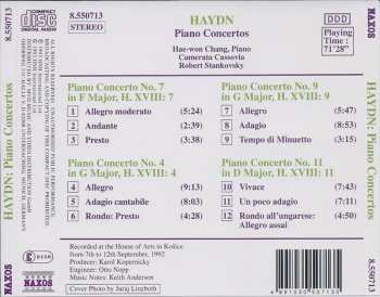CD Joseph Haydn: Piano Concertos (Nos. 4, 7, 9 And 11)