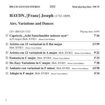 3CD Joseph Haydn: Airs, Variations And Dances