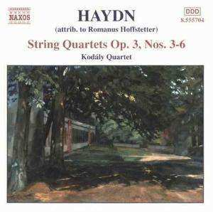 CD Joseph Haydn: String Quartets Op. 3, Nos. 3-6 (Attrib. To Romanus Hoffstetter)