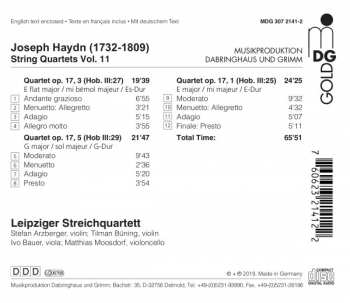 CD Joseph Haydn: String Quartets Vol. 11: Op. 17 No. 1, 3, 5
