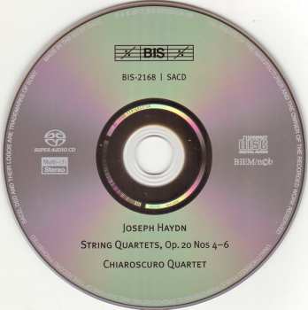 SACD Joseph Haydn: 'Sun' Quartets Op. 20 Nos 4–6