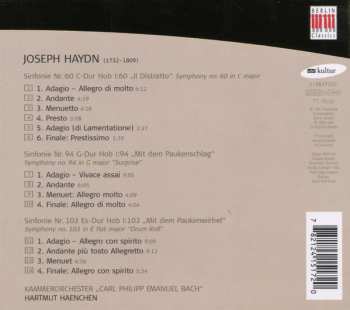 CD Joseph Haydn: Sinfonien Nr. 60, 94, 103 DIGI