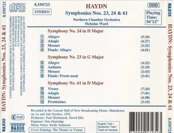 CD Joseph Haydn: Symphonies Vol. 8 - Nos. 23, 24 & 61