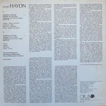 LP Joseph Haydn: Symphony No. 86 In D Major / Symphony No. 87 In A Major
