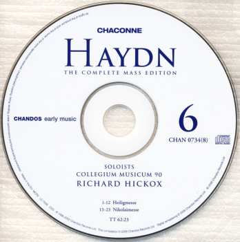 8CD/Dobozkészlet Joseph Haydn: The Complete Mass Edition