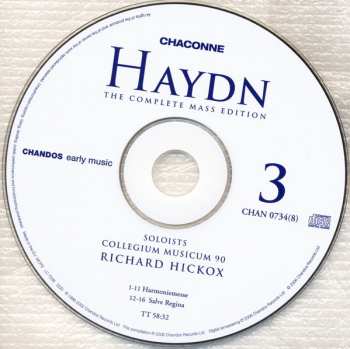 8CD/Dobozkészlet Joseph Haydn: The Complete Mass Edition