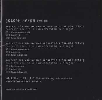 CD Joseph Haydn: Violin Concertos