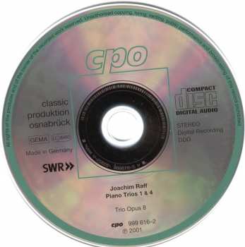 CD Joseph Joachim Raff: Piano Trios No 1 & 4